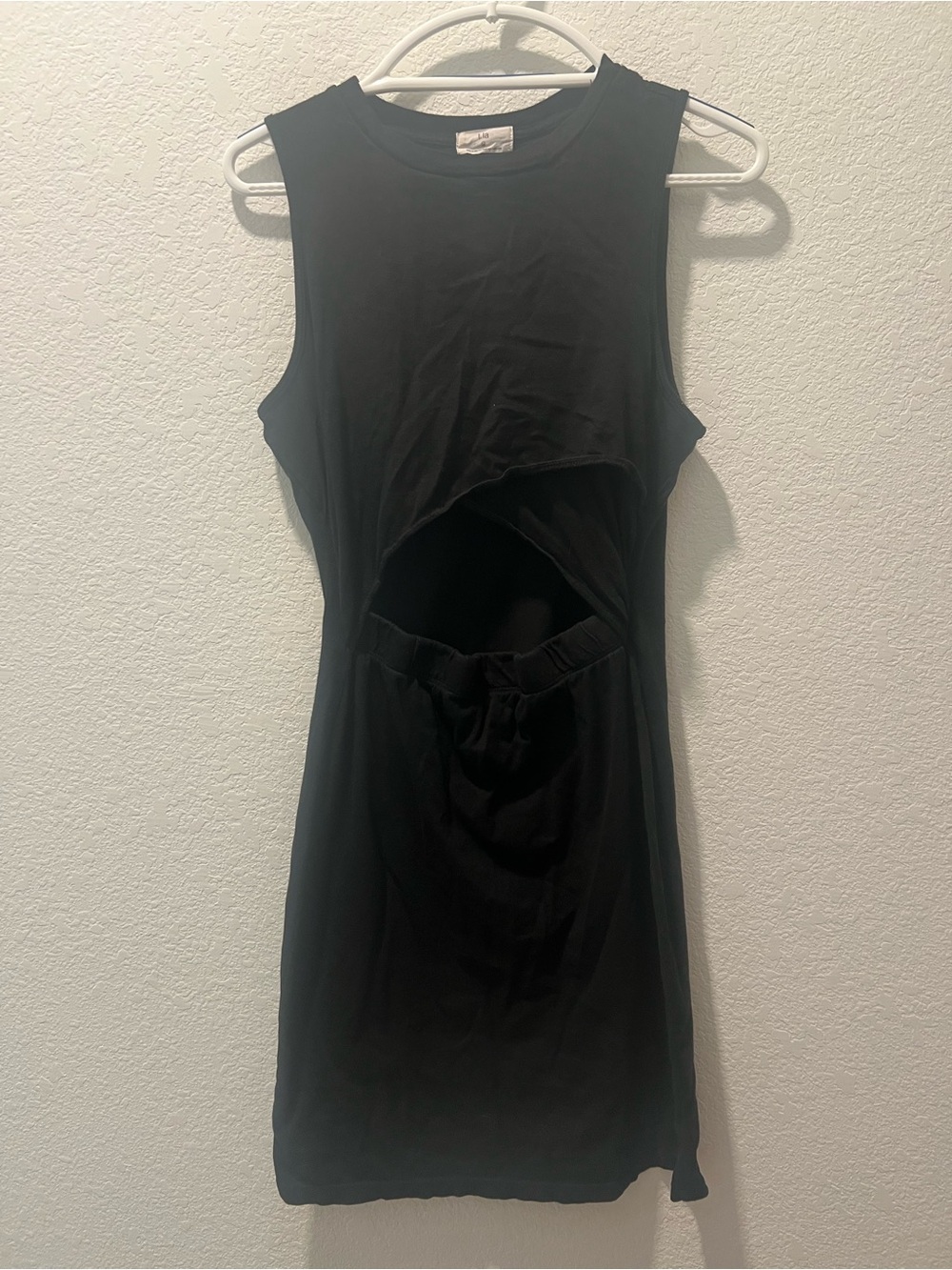 t.la Black Cutout Mini Dress M Sleeveless Y2K Made in USA